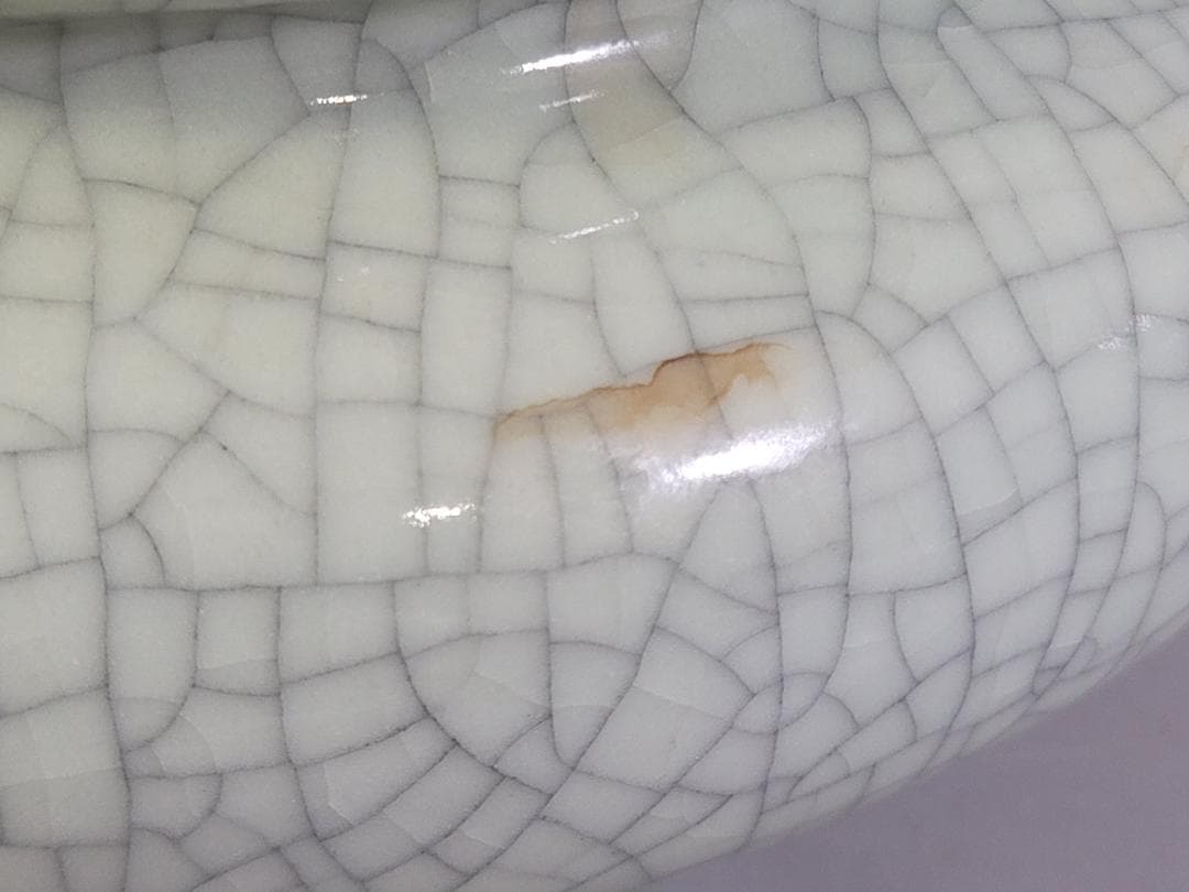 中国美術 哥釉 大香炉 時代物 DT337