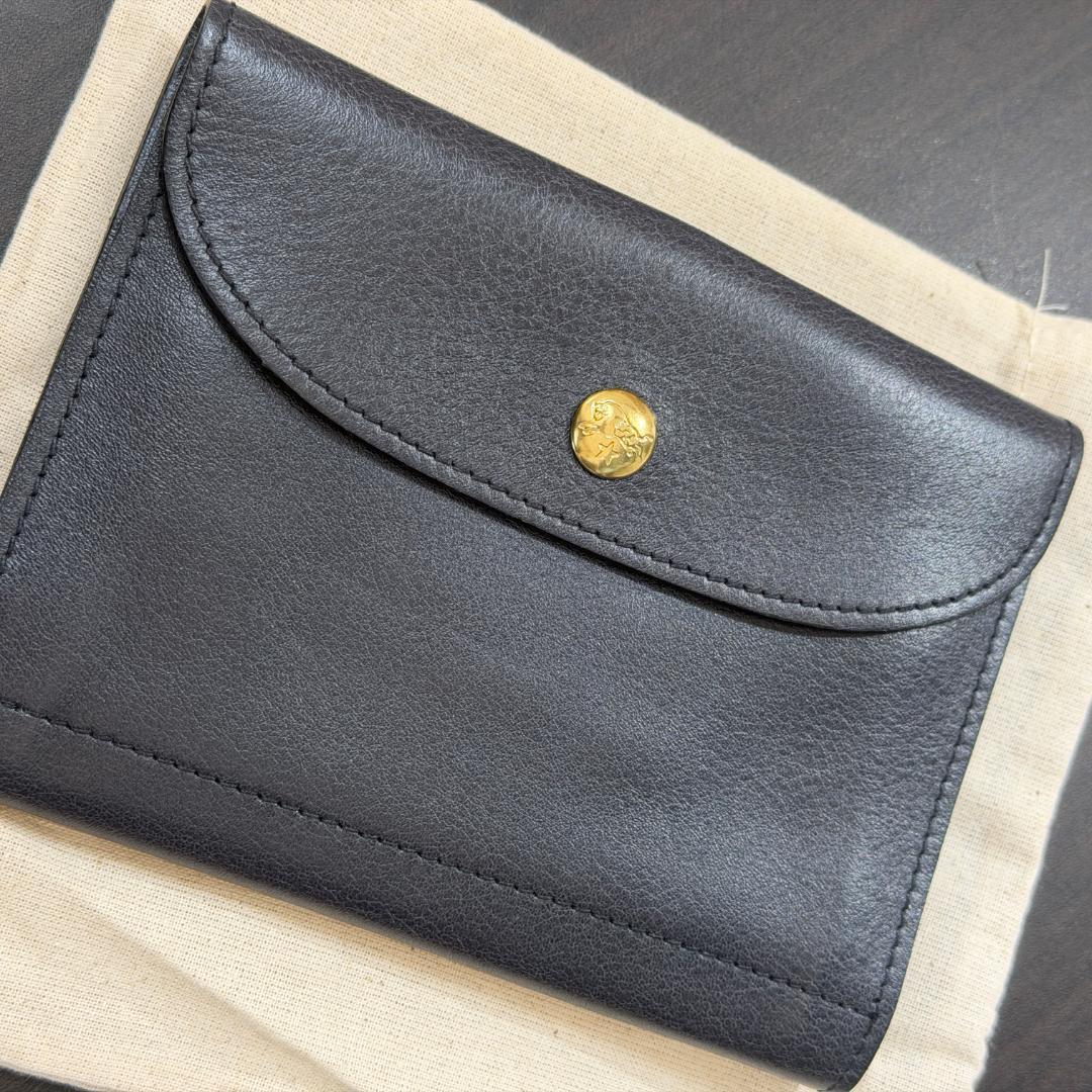 【新品未使用】イルビゾンテ 折り財布 ネイビー