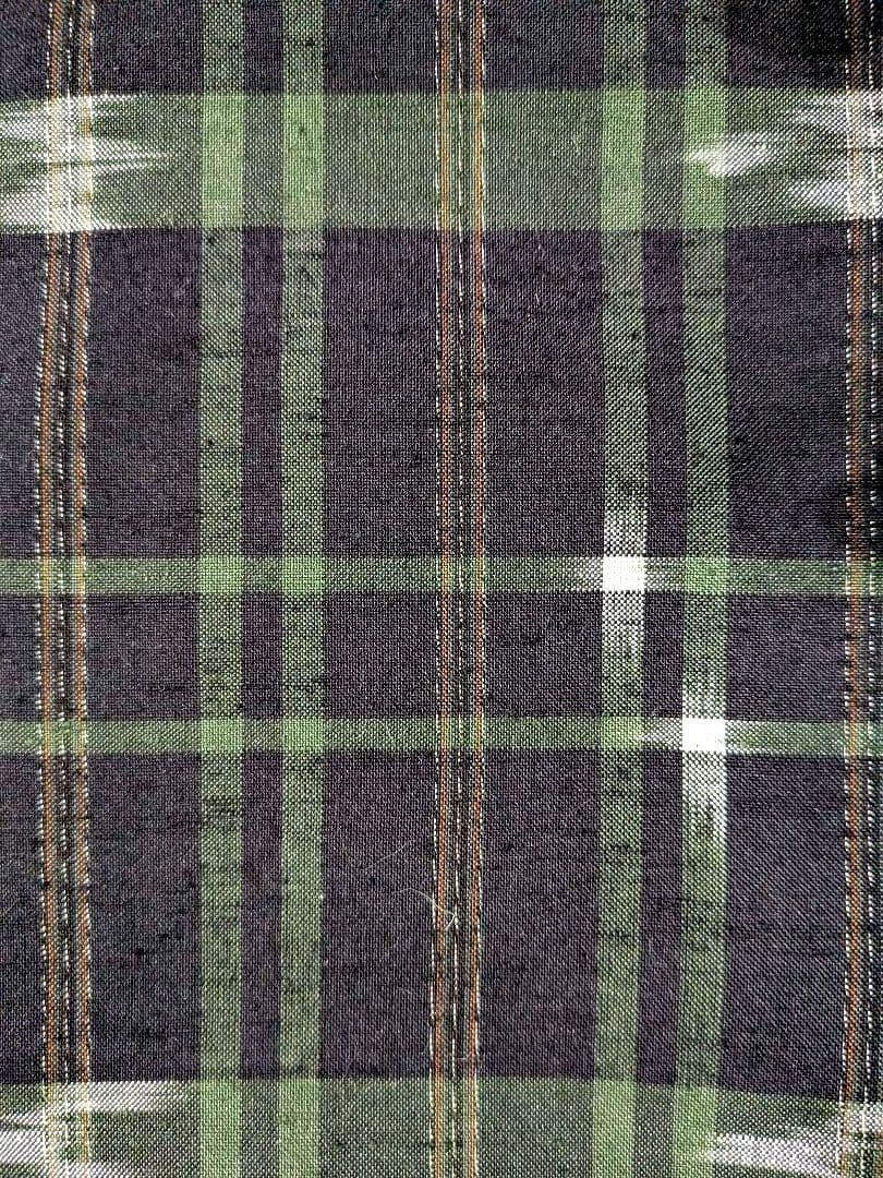 正絹紬　袷小紋　琉球絣模様