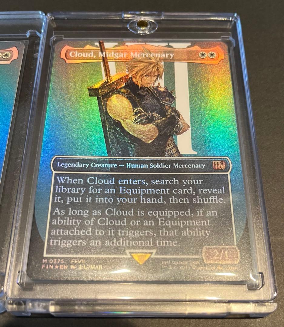 MTG ff ミッドガルの傭兵、クラウド　foil【日本語/英語】2枚まとめ