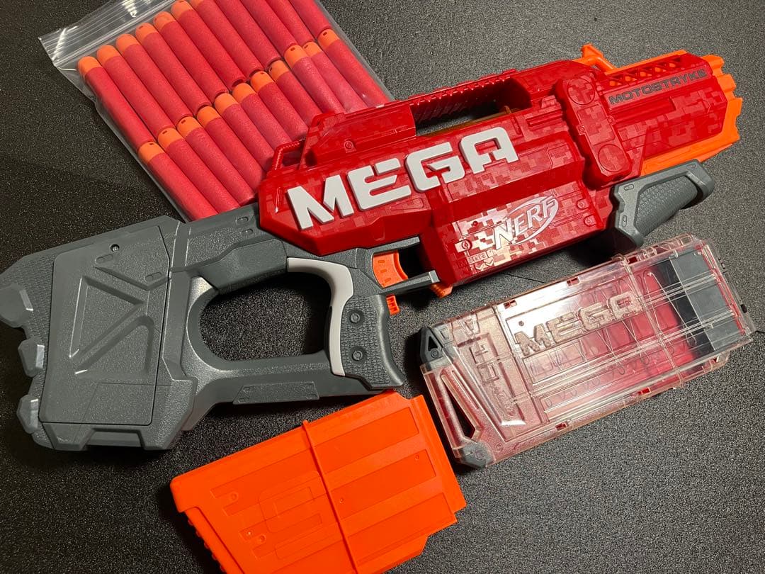 ナーフ MEGA メガ モトストライク ＋ 6連マガジン セット