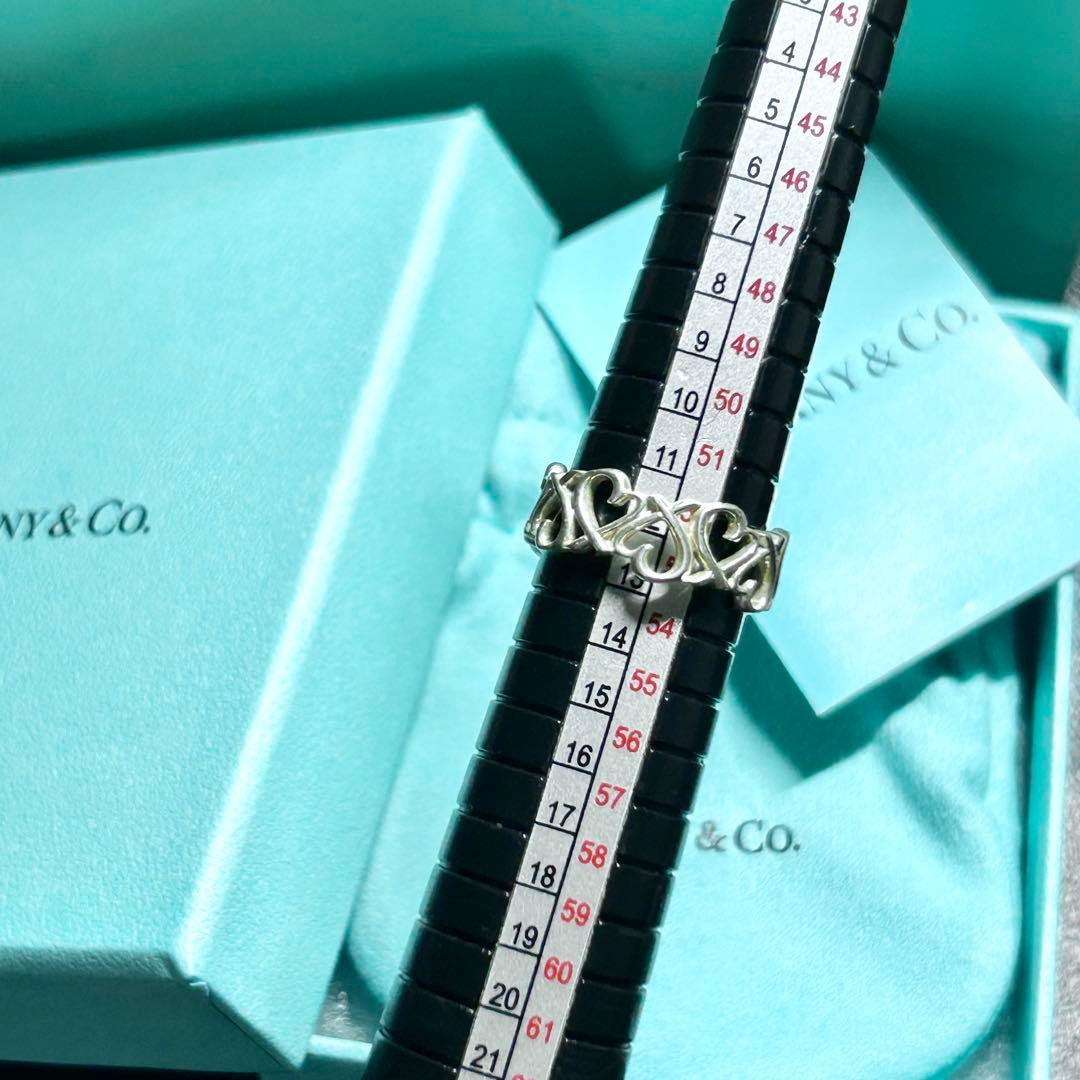 ティファニー　ラビングハートバンドリング　12号　指輪　Tiffany シルバー