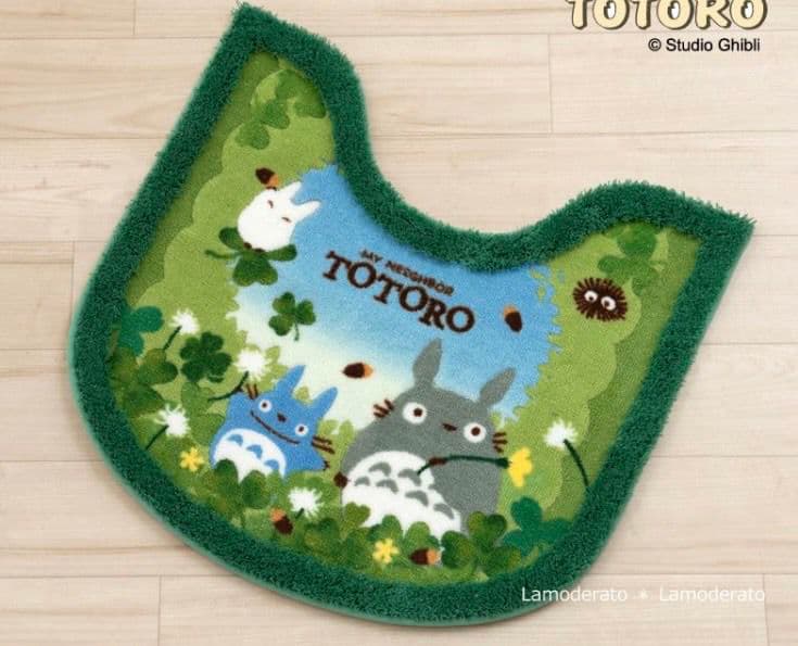 16日迄セール　ジブリ　となりのトトロ　ネコバス　トイレマットセット　新品