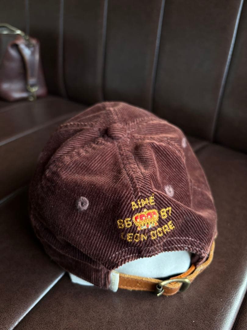 Aime Leon Dore コーデュロイ ダークブラウン キャップ