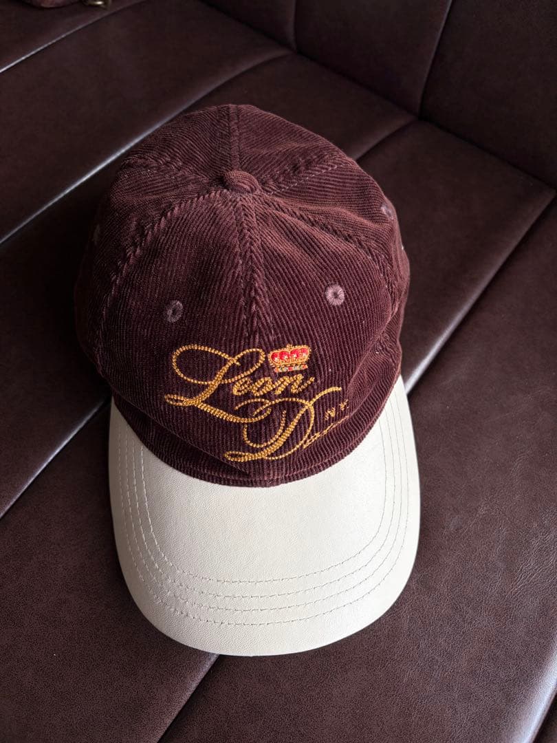 Aime Leon Dore コーデュロイ ダークブラウン キャップ