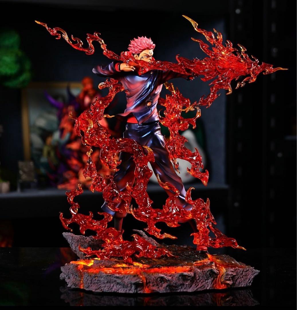 呪術廻戦 両面宿儺 透明版 発光可 フィギュア ガレージキット