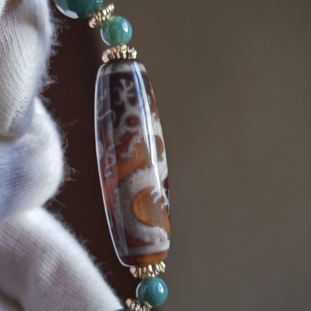 専用です♡新作♡レアカラー宝珠双皇帝龍天珠、アイリススモーキー、グアテマラ産翡翠