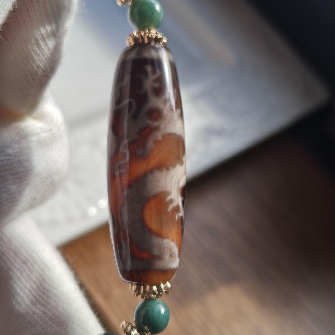 専用です♡新作♡レアカラー宝珠双皇帝龍天珠、アイリススモーキー、グアテマラ産翡翠