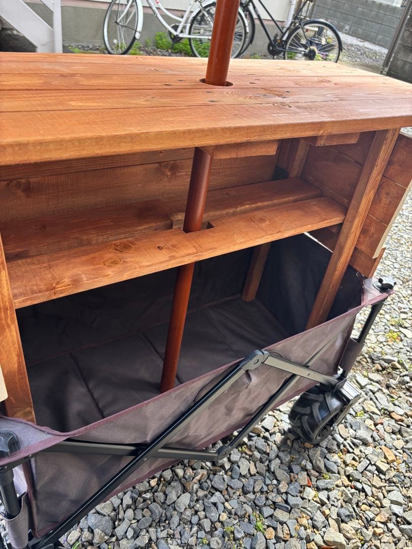 手作り屋台　マルシェ出店　移動屋台　キッチンカート 屋台 マルシェワゴン