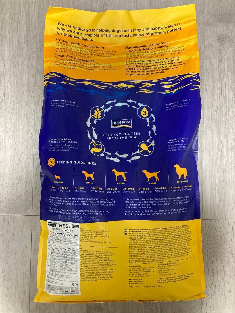 フィッシュ4 ドッグ ファイネスト オーシャンホワイトフィッシュ 12kg