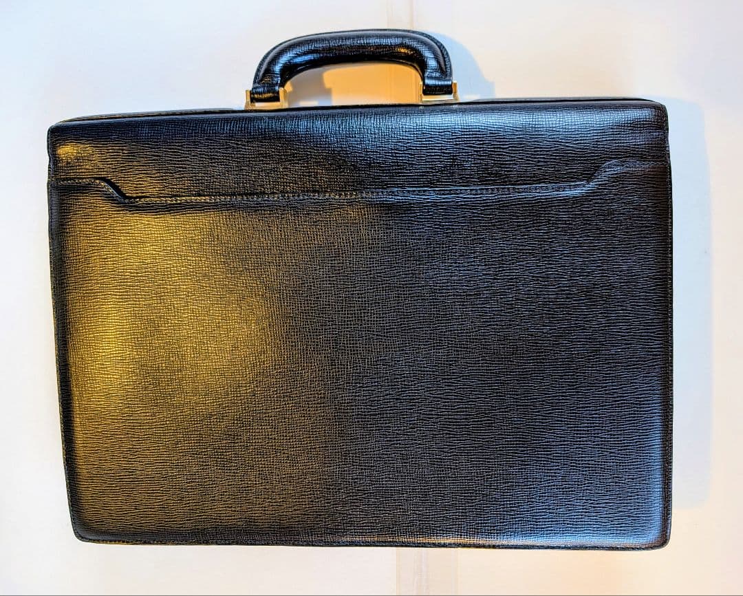 美品未使用〈LOEWEロエベビジネスバッグ アナグラム ブラックレザー〉