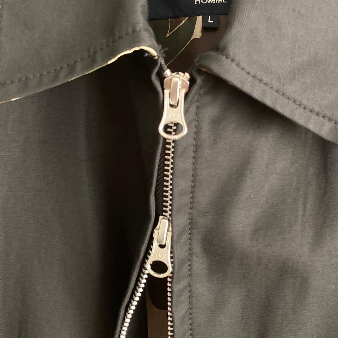 【極美品】コムデギャルソンオム 迷彩裏地 ブルゾン L AD2022 黒