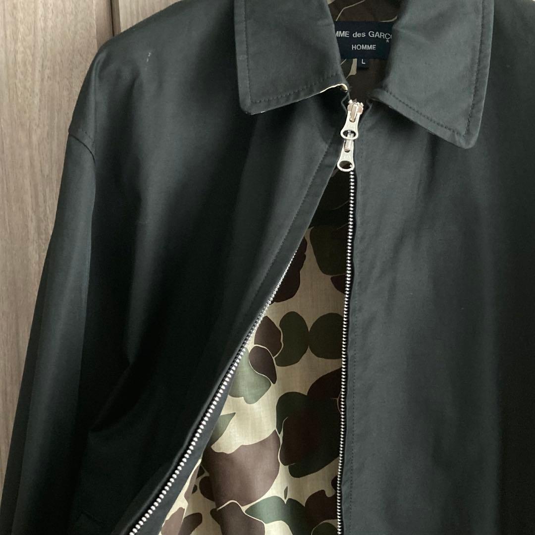【極美品】コムデギャルソンオム 迷彩裏地 ブルゾン L AD2022 黒