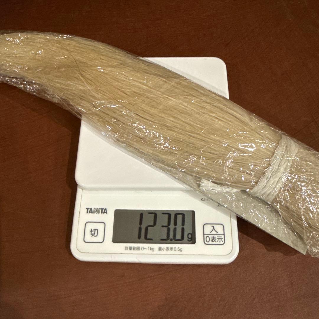 希少　馬立髪材　白毛　原毛　宮川刷毛　未使用