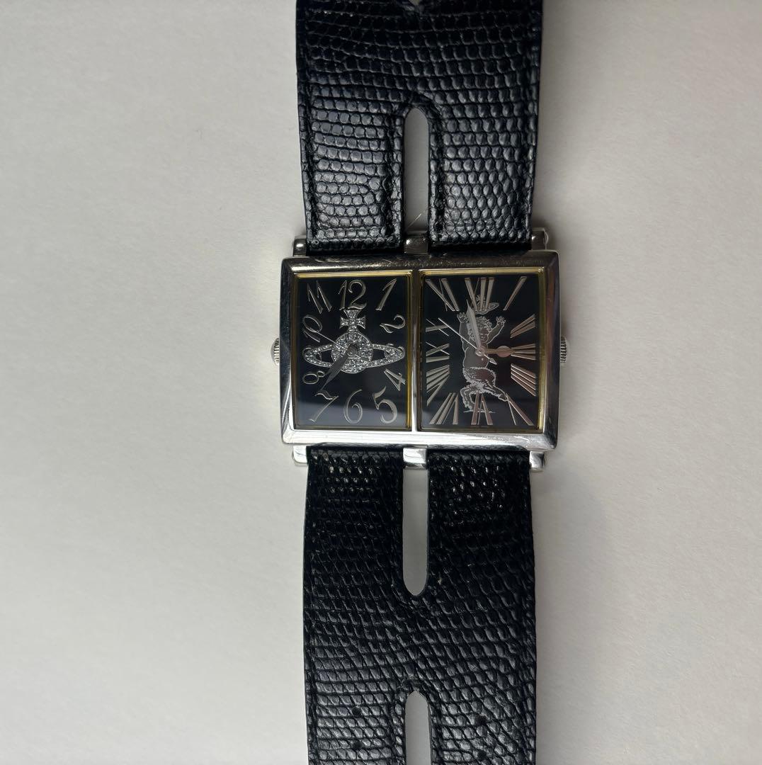 ヴィヴィアンウエストウッド ダブルフェイス 腕時計 レザー オーブ