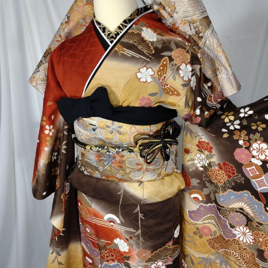 Q　着物　振袖フルセット　振袖　金彩　成人式　卒業式