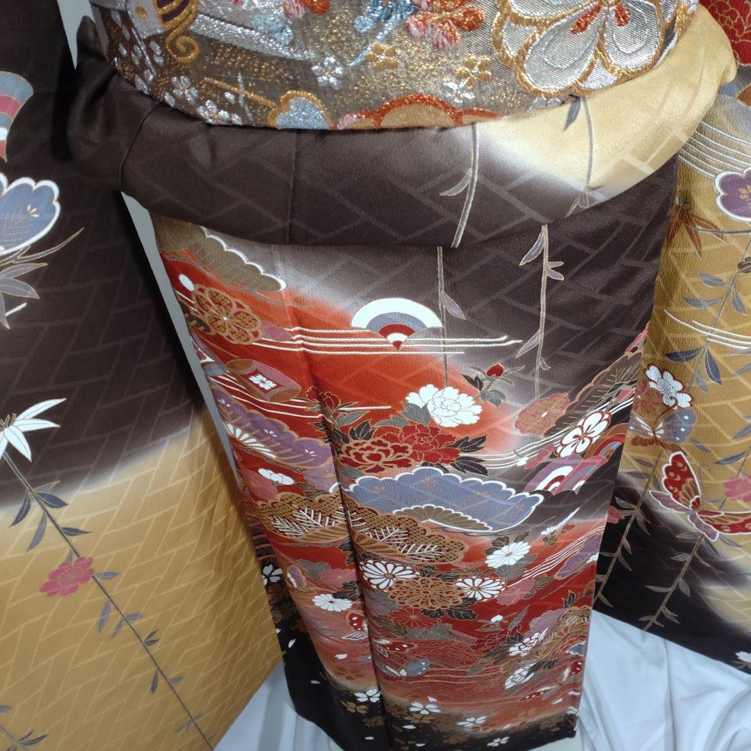 Q　着物　振袖フルセット　振袖　金彩　成人式　卒業式