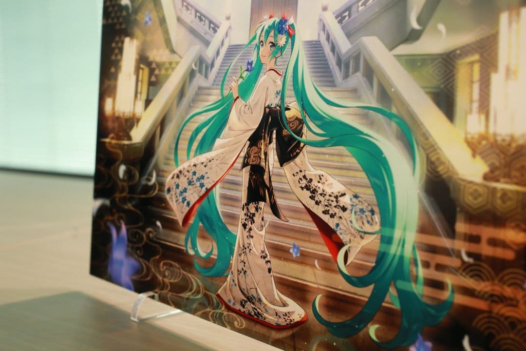 冬木小袖 初音ミク A3高精彩アクリルパネル 企画：東京国立博物館・大日本印刷製