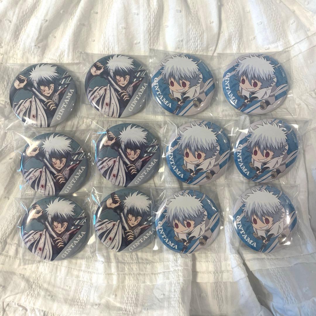 銀魂 坂田銀時 白夜叉 銀時缶バッジコレクションB フルカラー 攘夷四天王