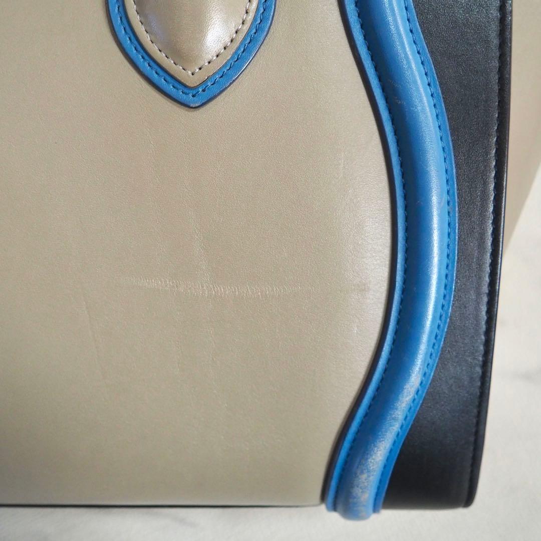 希少カラー✿CELINE✿ラゲージ マイクロショッパー トリコロール【旧ロゴ】