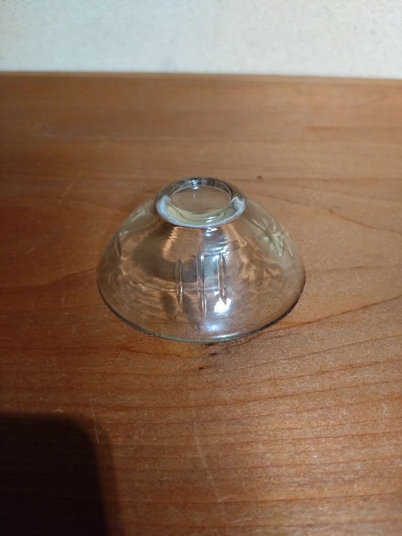 明治大正ガラス 星形菊花紋 盃