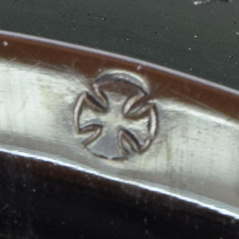 七宝焼　相互七宝謹製　緑透釉　松文　花瓶　唐木台付　共箱　M　R9393H