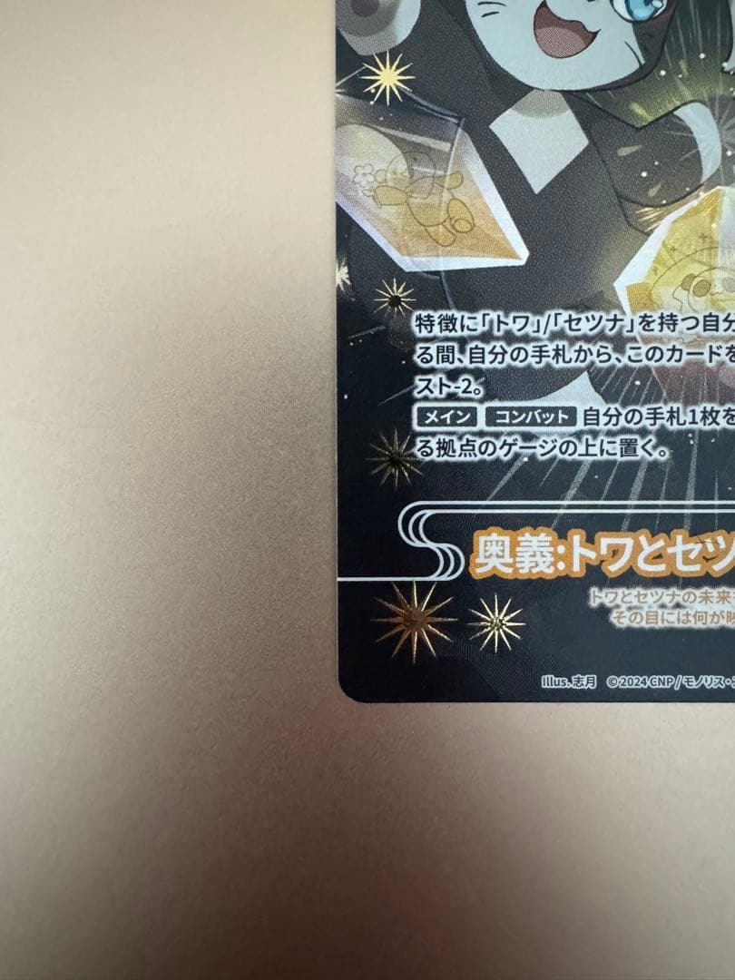 CNPトレカ 奥義:トワとセツナの未来視 P-RR パラレルレア 真贋証明