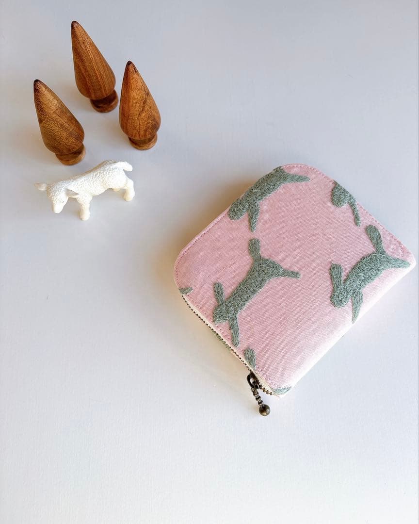 ☆ミナペルホネン☆ラウンドファスナー長財布☆コンパクトウォレット☆ハンドメイド