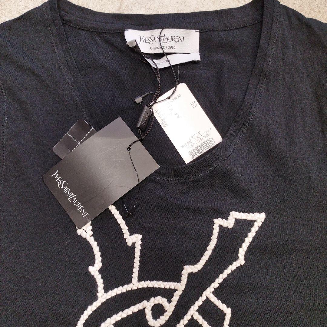 新品タグ付き Yves Saint Laurent ブラック タンクトップ 34