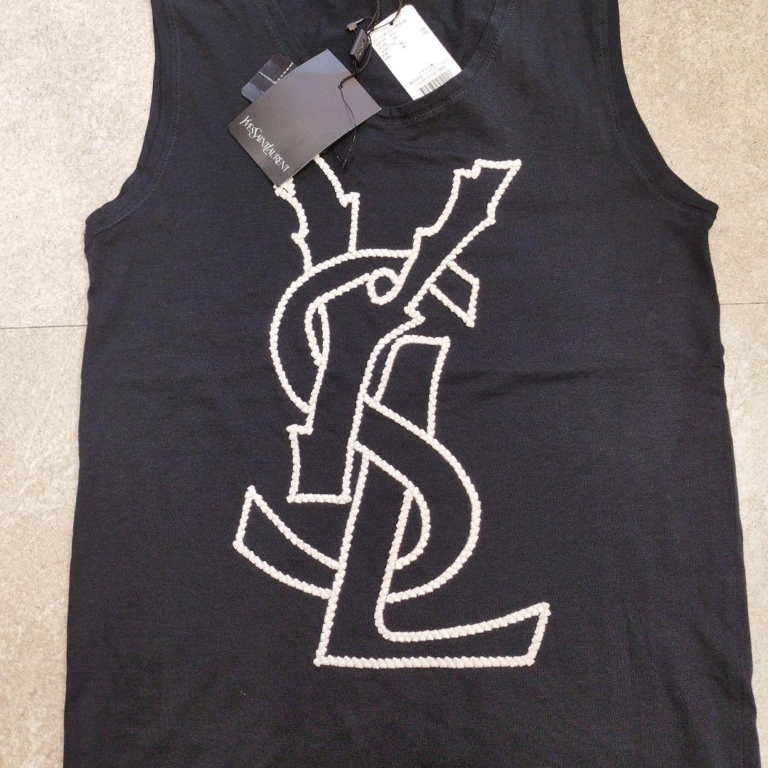 新品タグ付き Yves Saint Laurent ブラック タンクトップ 34