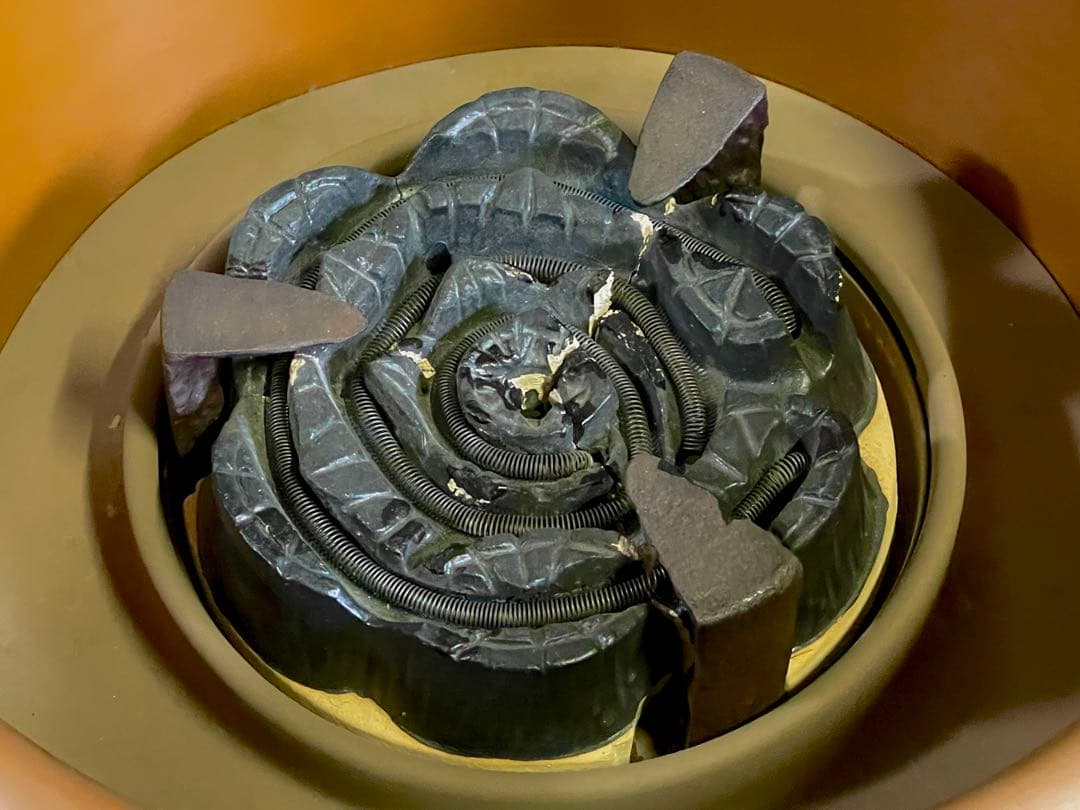 割引❣️「祖」 立礼 丸炉 銅製 電気炭付 野々田 電熱器 (E)