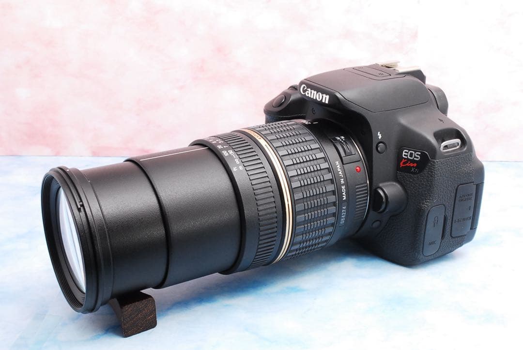 キャノン Kiss X7i☆便利な高倍率レンズ付☆一眼レフカメラ☆バッグ付