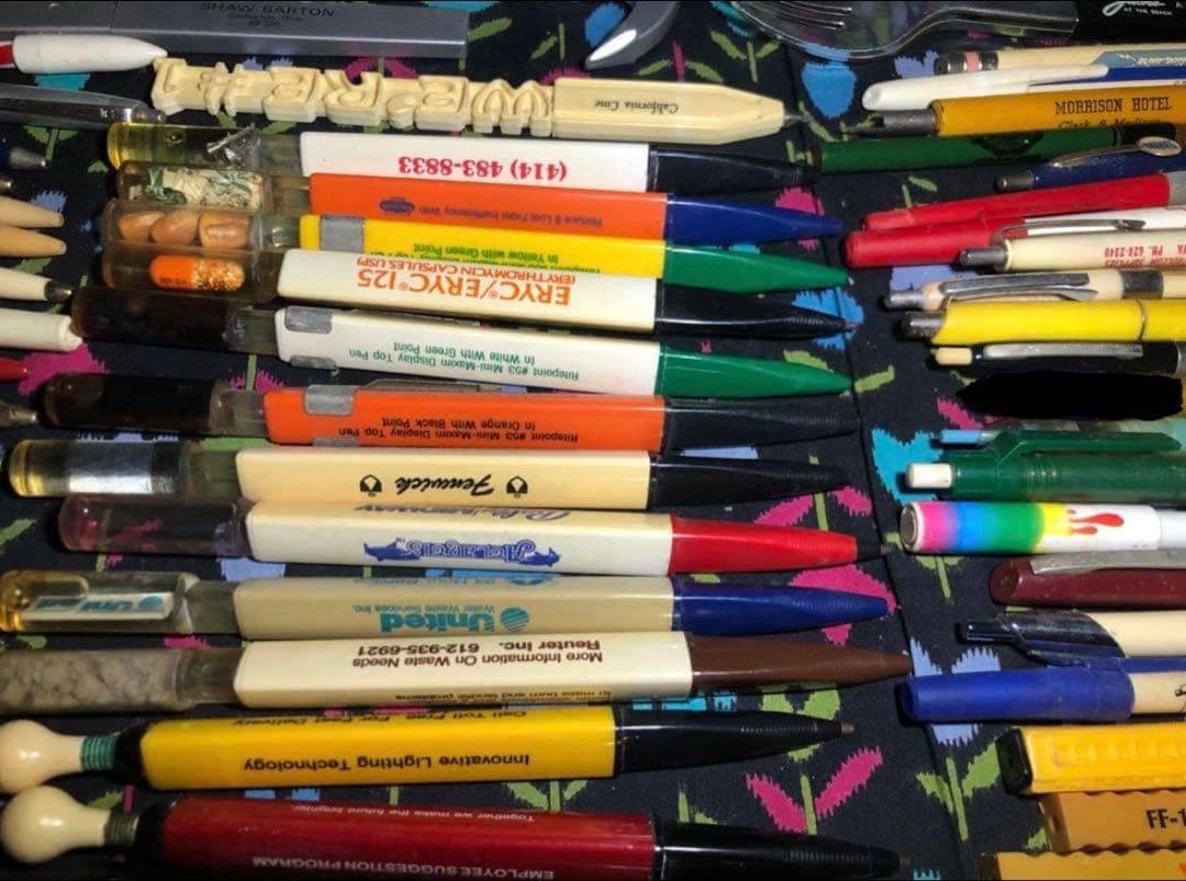 USAボールペン等91本 vintage ノベルティ 広告 企業物