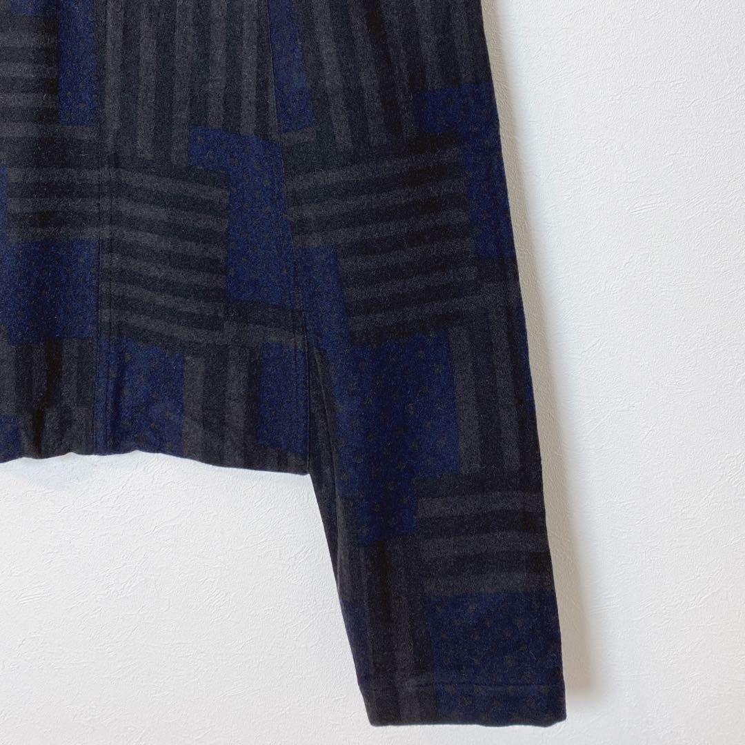 美品✨COMME des GARCONS ウール総柄サルエルパンツ S