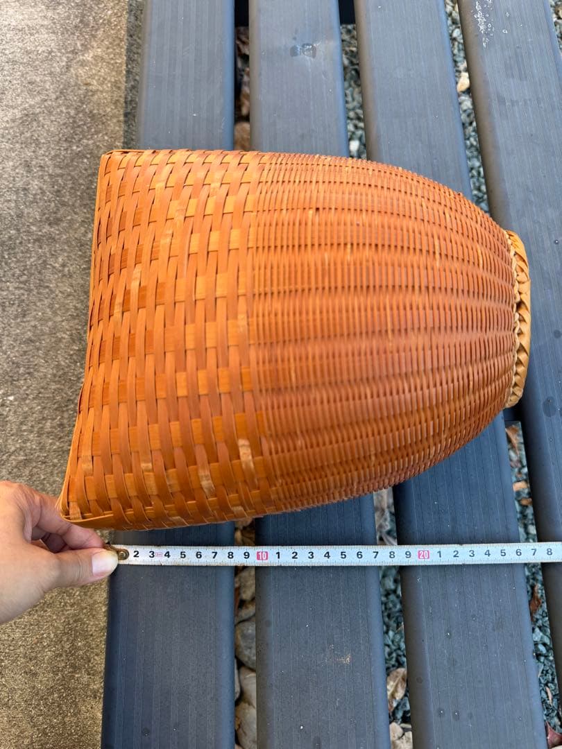 竹製バスケット 籠　腰籠　インテリア