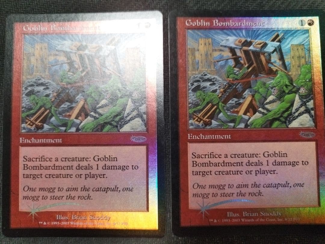 MTG Foil ゴブリンの砲撃 Goblin Bombardment 2枚