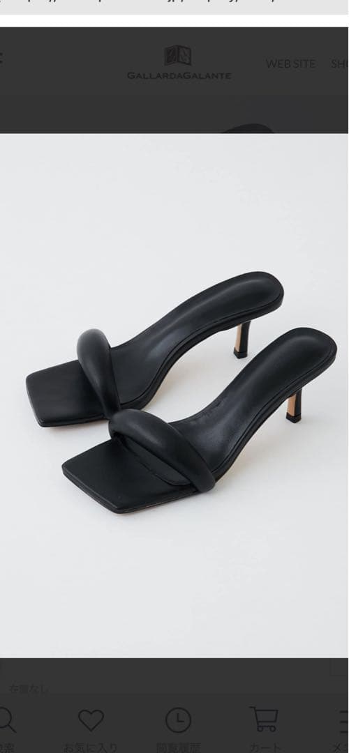 CoCo【TONY BIANCO】 パデットスクエアトゥミュール/ANGE