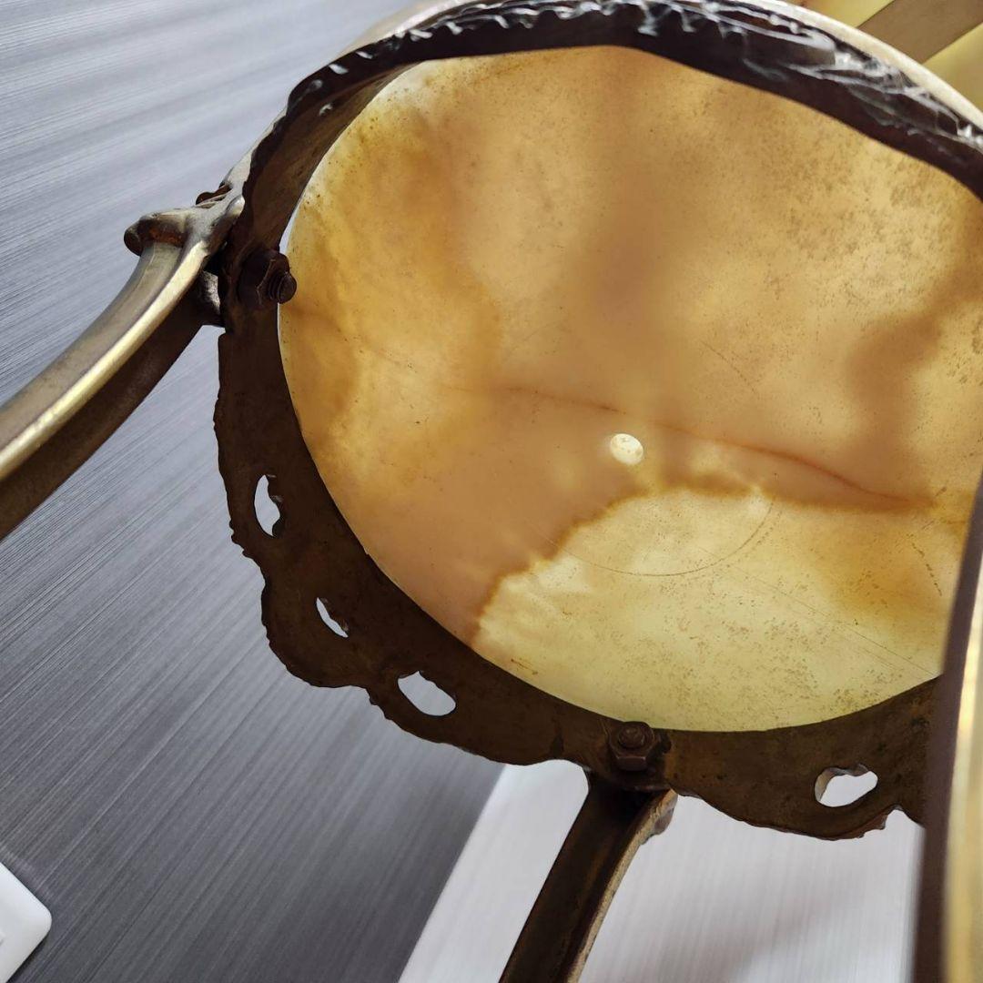 アンティーク家具 大理石 2段 サイドテーブル