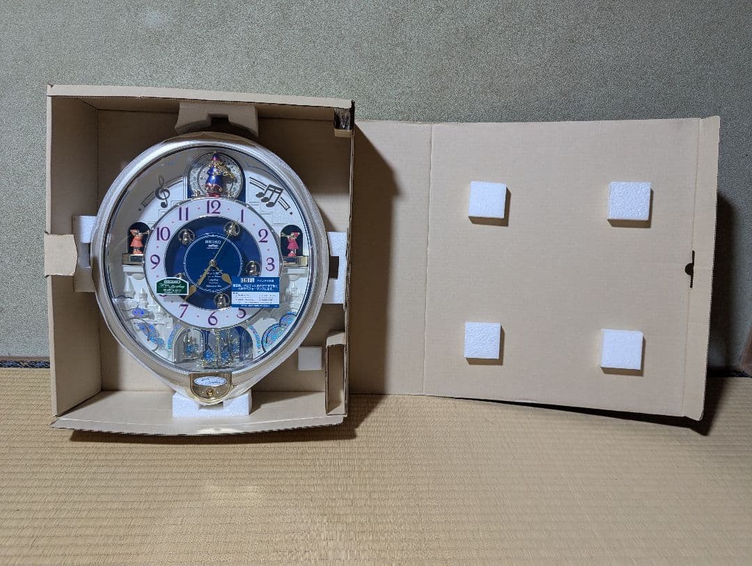 【未使用】SEIKO 電波時計 ウェーブシンフォニー RE555S からくり時計