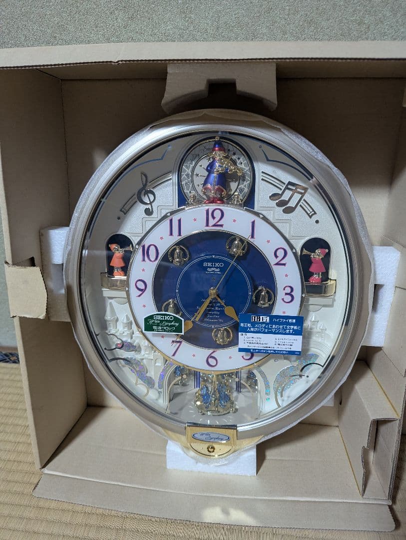 【未使用】SEIKO 電波時計 ウェーブシンフォニー RE555S からくり時計