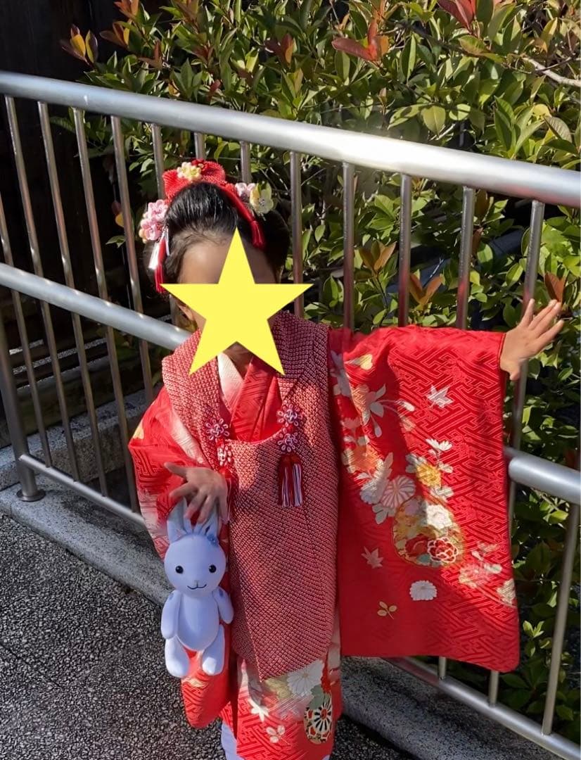 七五三　お祝い着　正絹　被布、長襦袢付き　セット