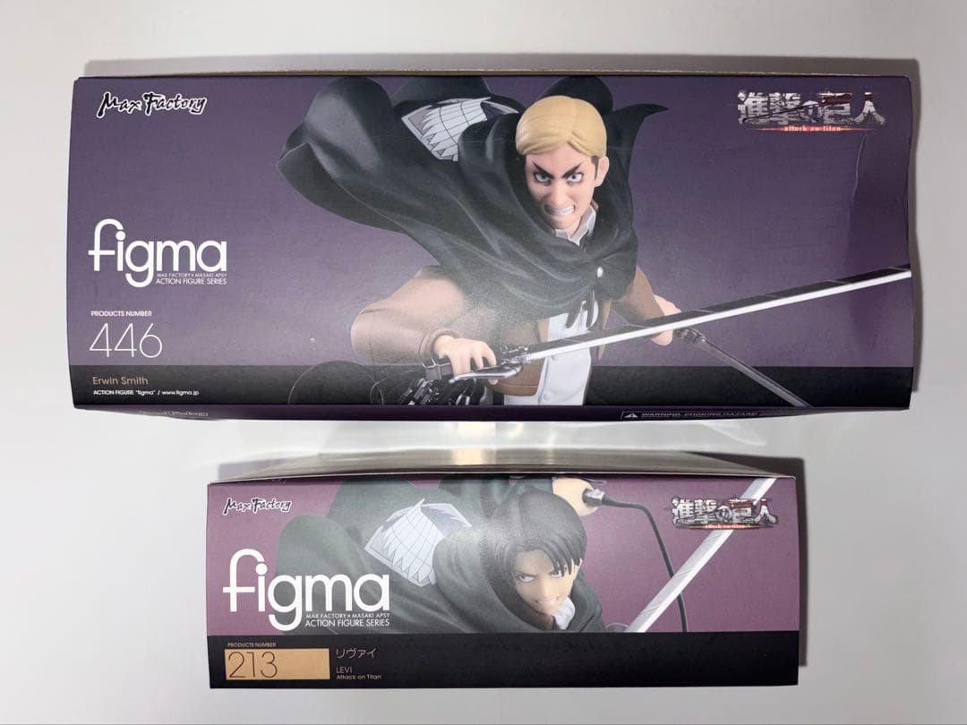 【進撃の巨人】figma エルヴィン/リヴァイ 2点セット(⚠️説明欄必読⚠️)