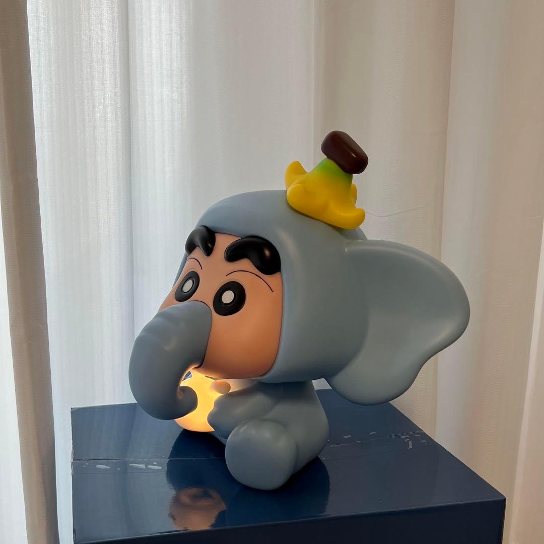 青い象のキャクレヨンしんちゃん約32cm