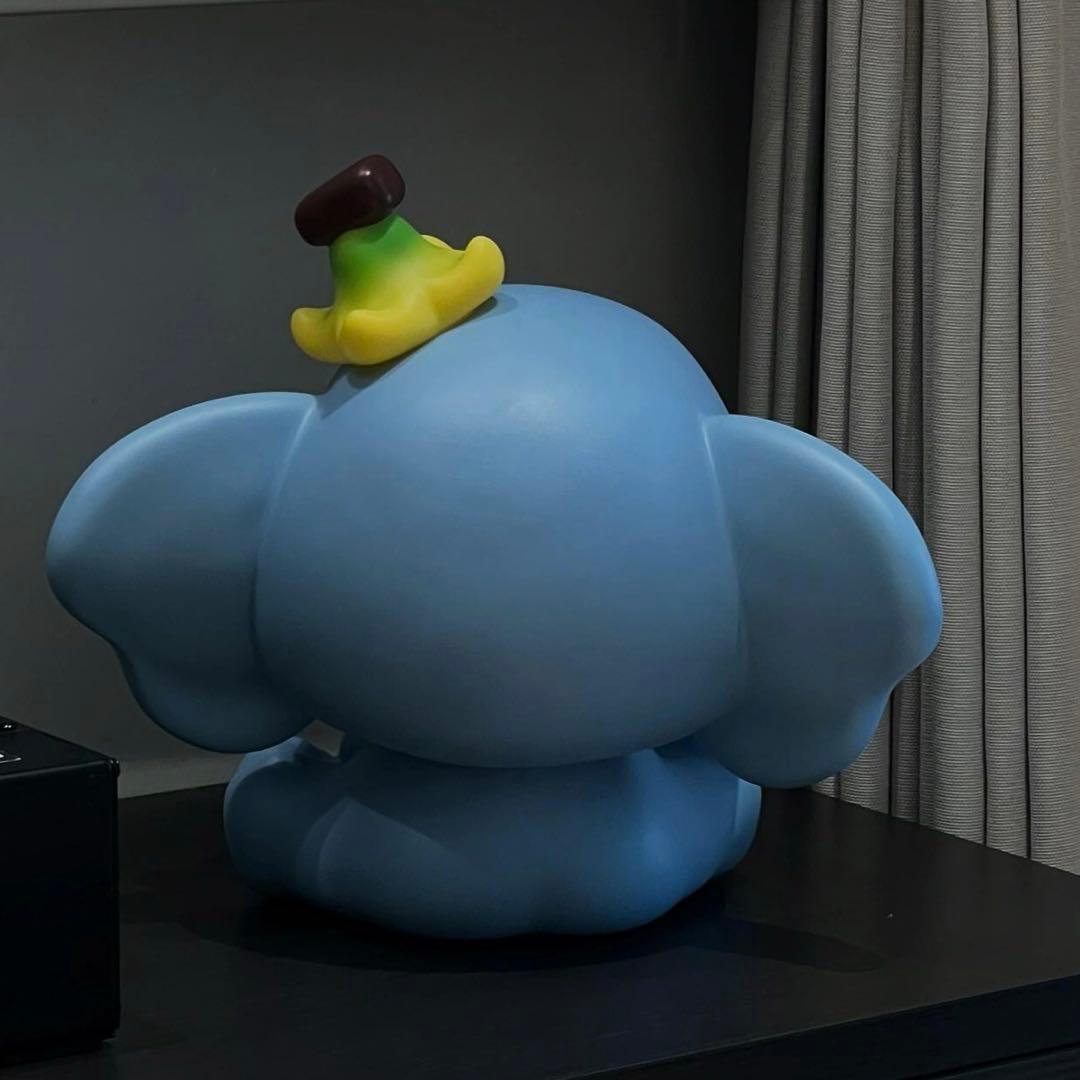 青い象のキャクレヨンしんちゃん約32cm