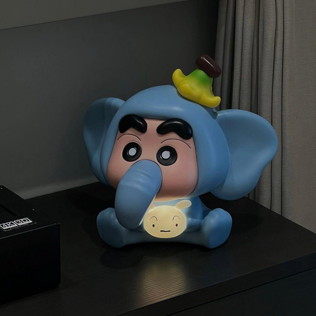 青い象のキャクレヨンしんちゃん約32cm