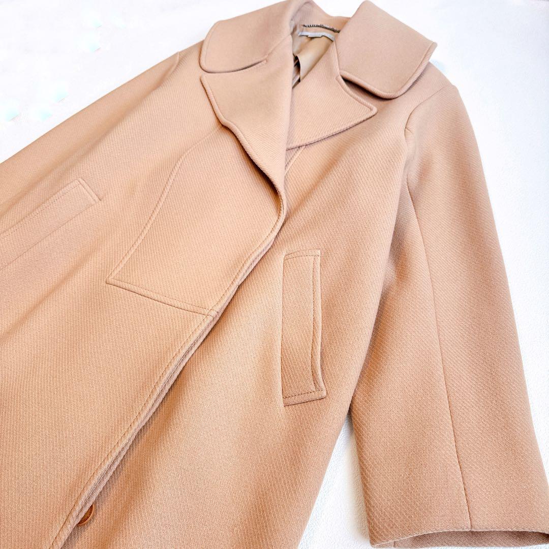 ステラマッカートニー　ウール100% チェスターコート キャメル　36