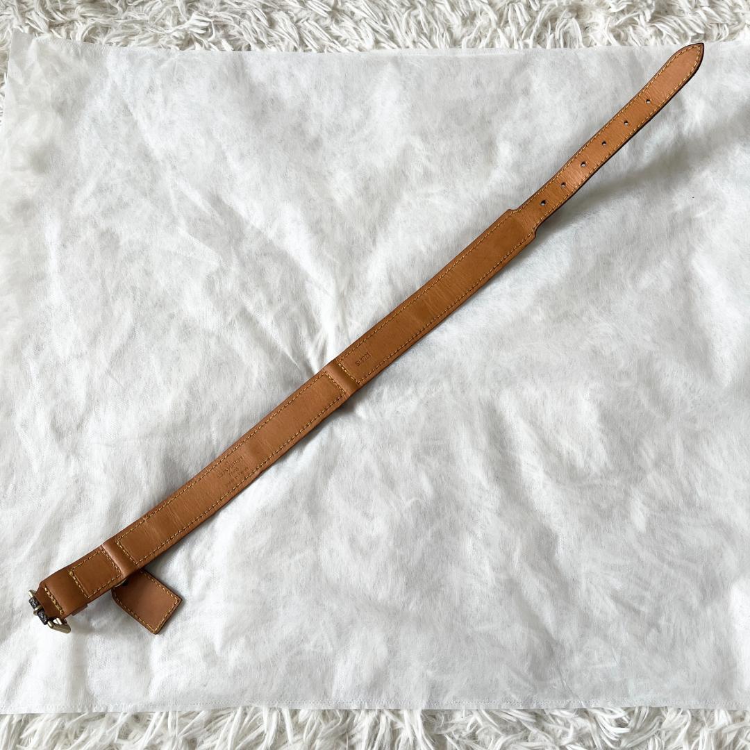 【鑑定済】ルイヴィトン 犬用 首輪 モノグラム 大型犬向け 本革 ペットグッズ