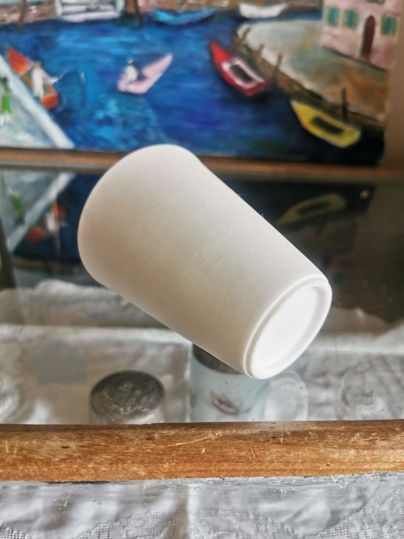 黒田泰蔵？ 白磁 端正な酒器 カップ 湯呑み WASASABI購入 約30年前