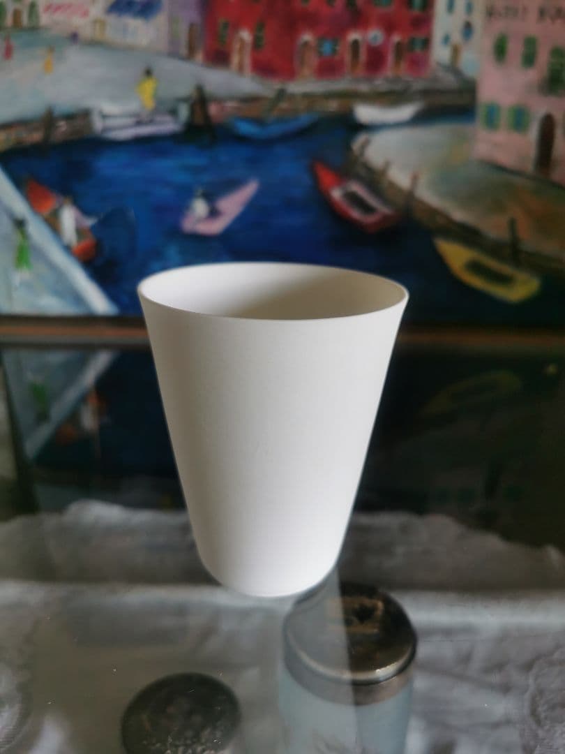 黒田泰蔵？ 白磁 端正な酒器 カップ 湯呑み WASASABI購入 約30年前