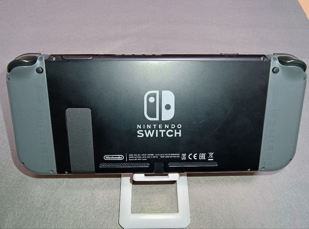 Nintendo Switch グレー　本体初期化済み　美品　箱付き完品